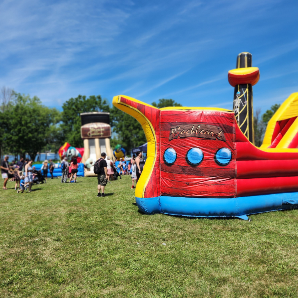 -	Inflatable pirate ships and obstacle courses promise endless fun for young buccaneers