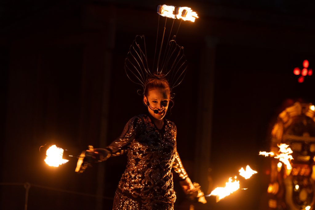 EDCNS_Fall2022_PumpkinfernoEvent_Web-84 The fire dancer in action