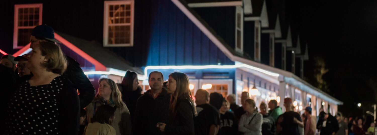 Guests lining up at Pumpkinferno