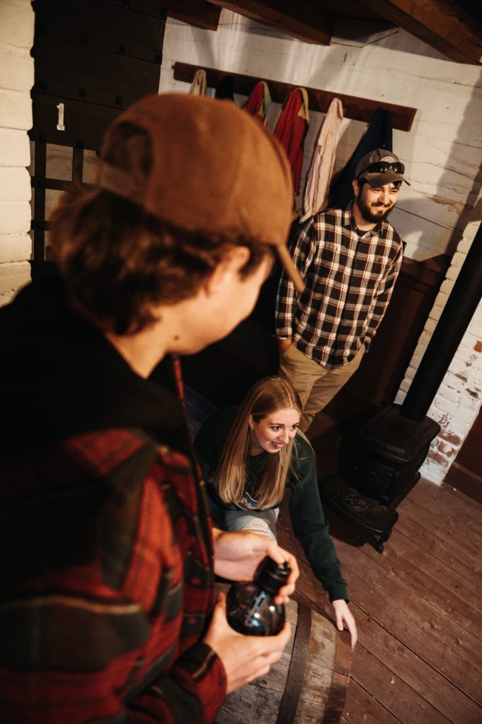 Guests completing an escape room at Discovery Harbour