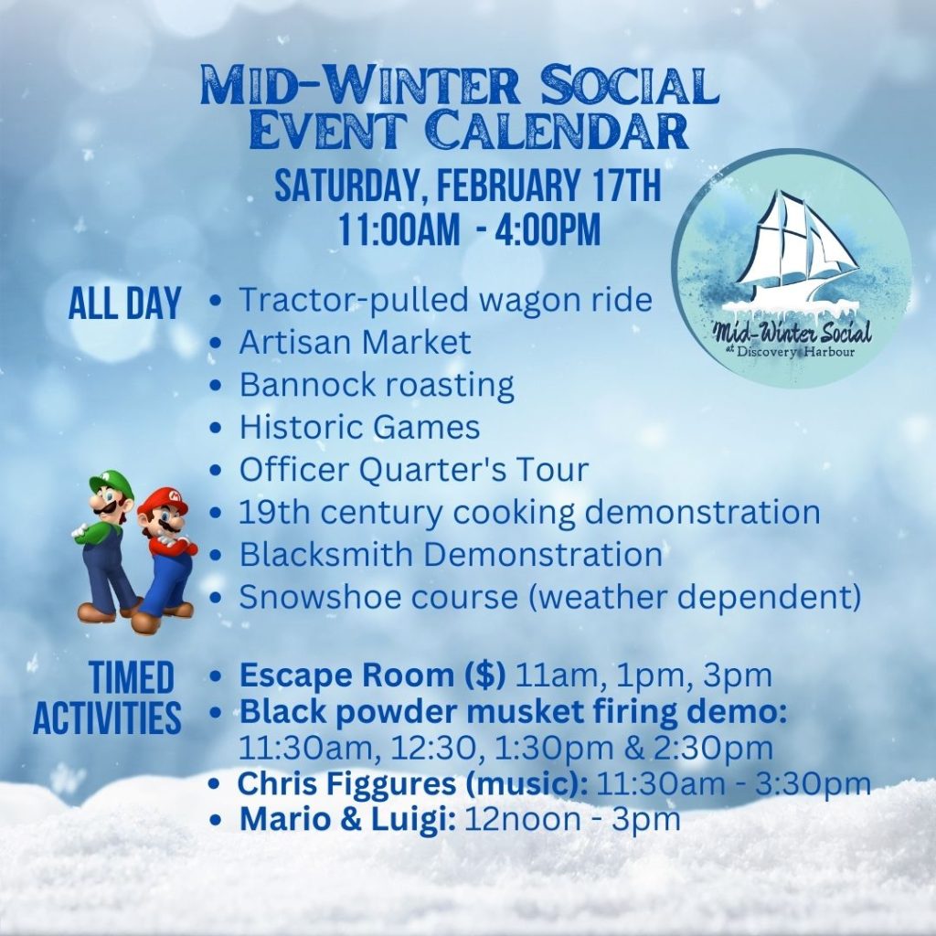 Mid-Winter Social Calendar (Saturday)