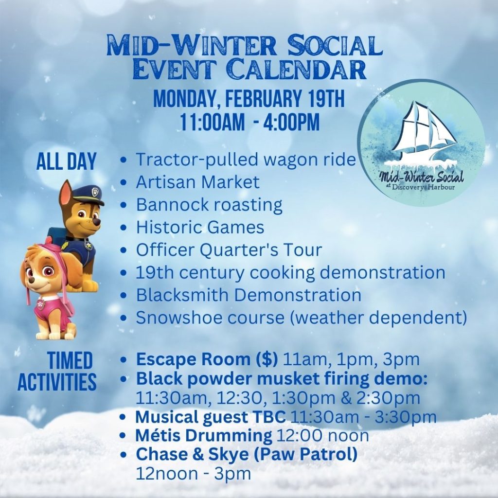 Mid-Winter Social Calendar (Monday)
