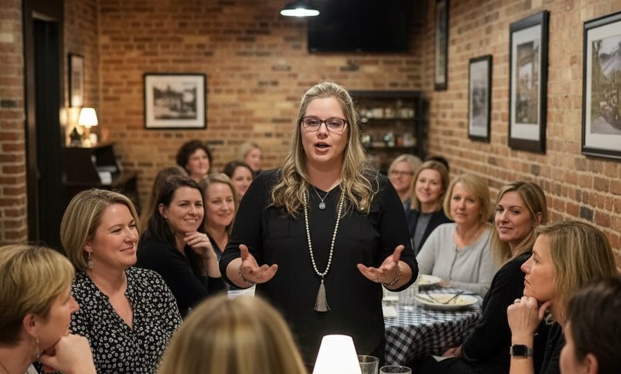 Medium ashley connects with a crowd